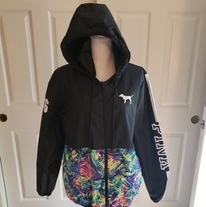 VS PINK TROPICAL 86 FULL ZIP ANORAK